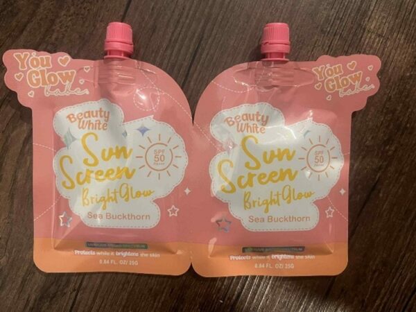 18CAD You Glow Beauty White Sun Screen Twin pack 25g