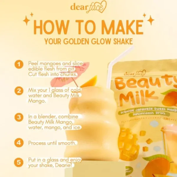 23CAD Beauty Milk Mango Flavor 10 SachetsX18g - Image 2