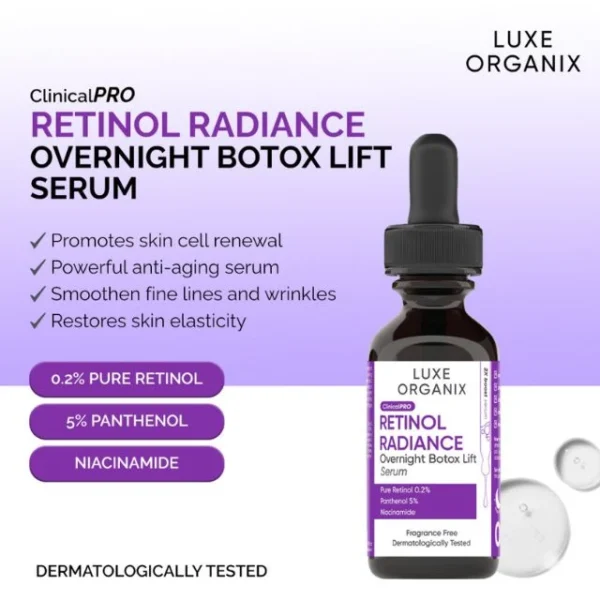 25CAD Luxe Organix Retinol Radiance Serum