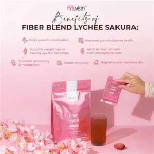 23CAD Ryxskin Fiber blend juice mix  (Lychee Sakura)  20gX10sachets