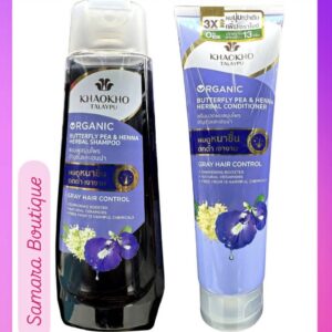 40CAD Khaokho Organic shampoo & conditioner Butterfly pea set 2 pieces