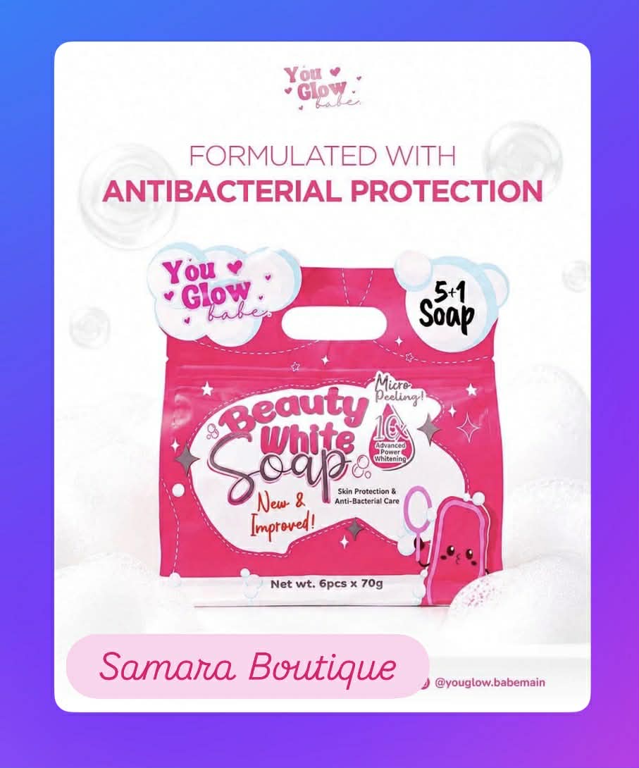 22CAD You Glow Beauty White soap 6pcsx70grams